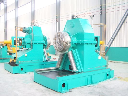 Ελεγχόμενο από PLC άνοιγμα κυλίνδρων από χάλυβα, ευθυγράμμιση, κοπή και επανακυλίνδρωση για την έξοδο