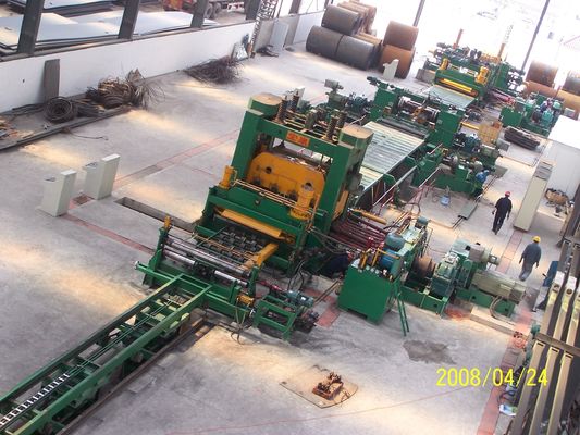 35T Coil Cut to Length Mandrel Uncoiler αυτόματη μηχανή κοπής πλάτος κοπής 5,6mm