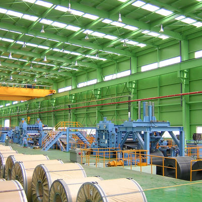 Ατσάλινο κύλινδρο Uncoiling ισοπέδωση Shearing Stacking Line με υψηλή παραγωγικότητα