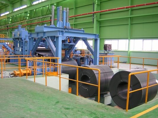 Ατσάλινο κύλινδρο Uncoiling ισοπέδωση Shearing Stacking Line με υψηλή παραγωγικότητα