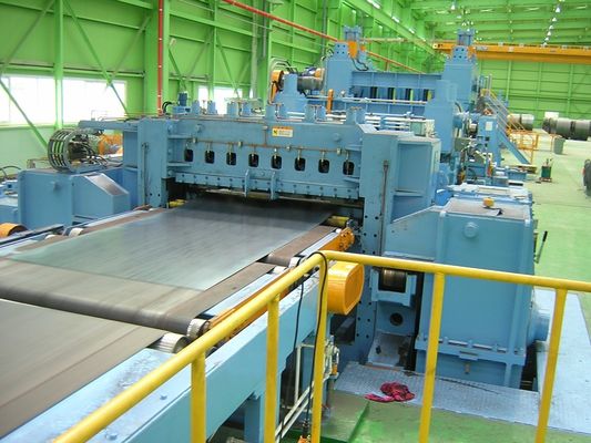 Ατσάλινο κύλινδρο Uncoiling ισοπέδωση Shearing Stacking Line με υψηλή παραγωγικότητα