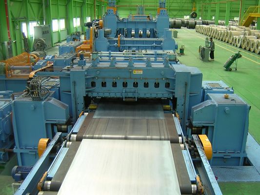 Ατσάλινο κύλινδρο Uncoiling ισοπέδωση Shearing Stacking Line με υψηλή παραγωγικότητα